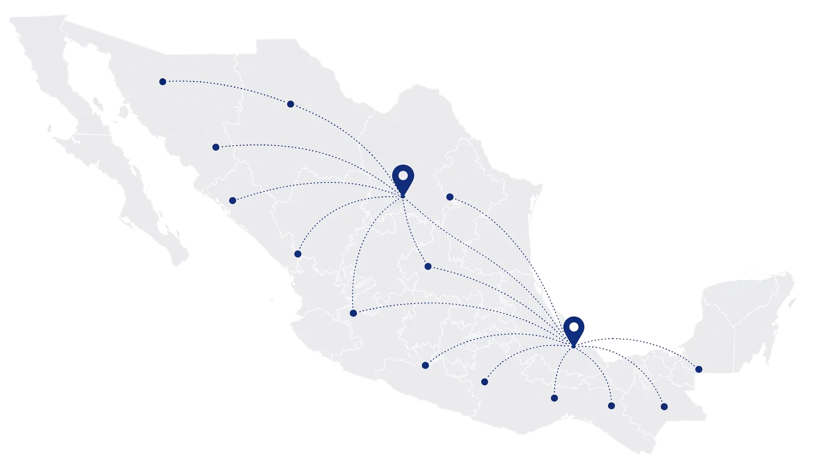 Mapa de cobertura en México